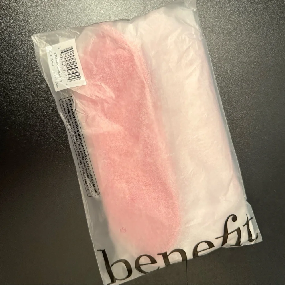 Benefit Bundle Set of 9 Cosmetic Bags Vibrant Pink & Cream!